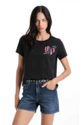 Blusa Co Ellus Sp Highlights Preto