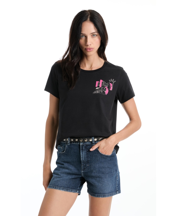 Blusa Co Ellus Sp Highlights Preto