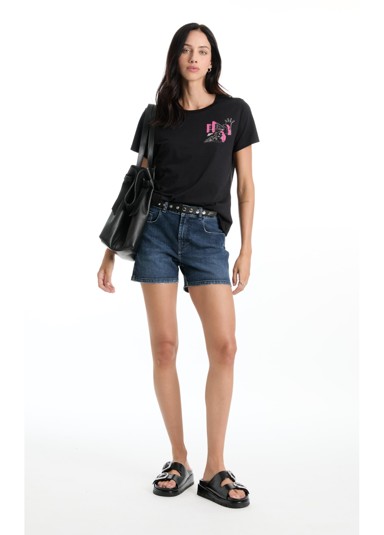 Blusa Co Ellus Sp Highlights Preto