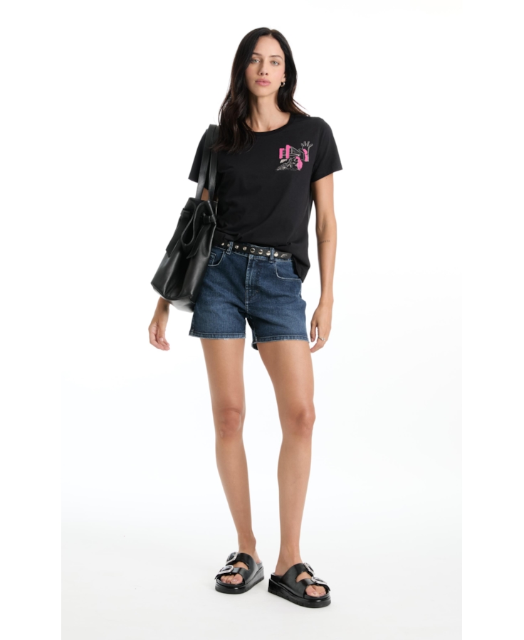 Blusa Co Ellus Sp Highlights Preto