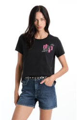 Blusa Co Ellus Sp Highlights Preto