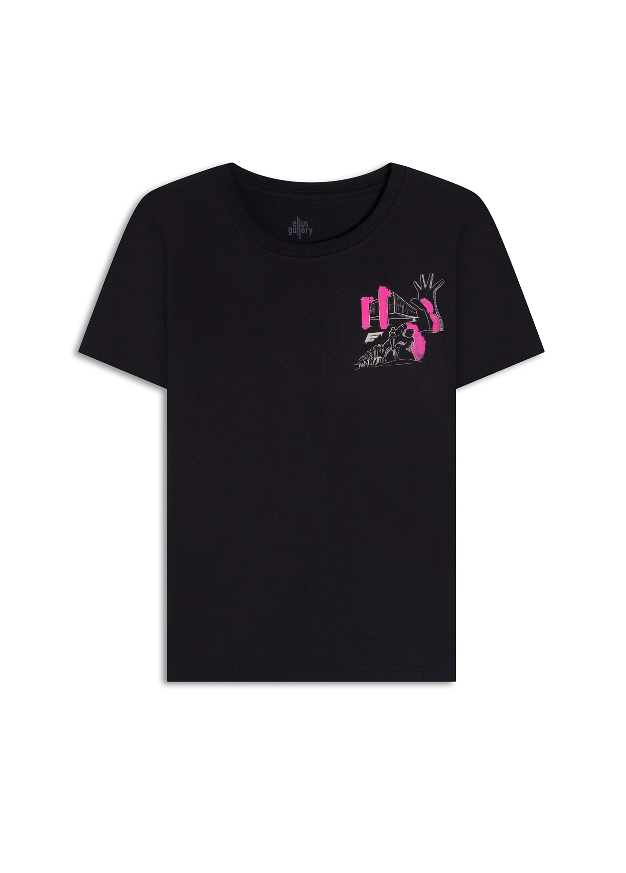 Blusa Co Ellus Sp Highlights Preto