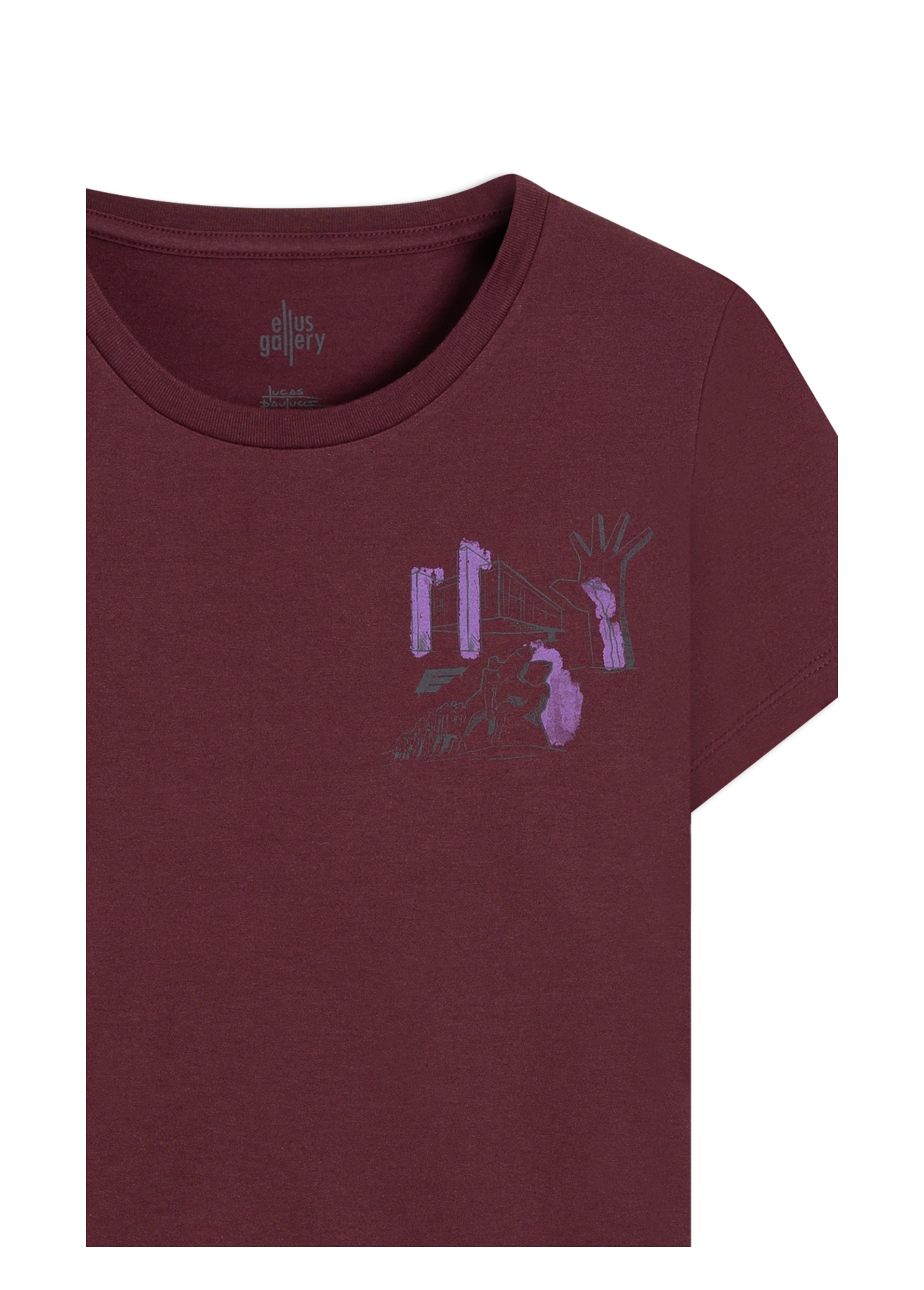 Blusa Co Ellus Sp Highlights Roxo