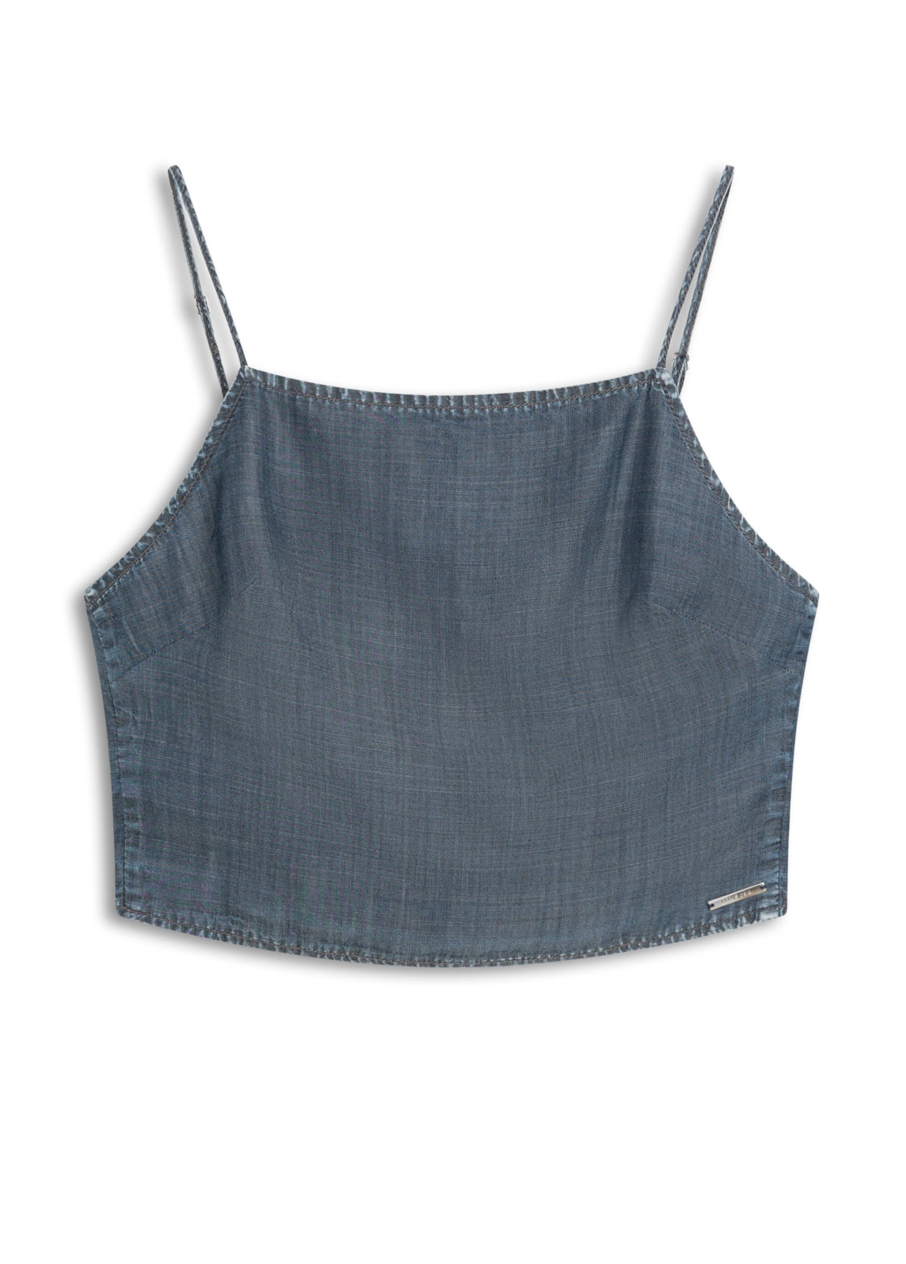 Blusa Comfort Denim Top Amarracao 1933-Lav.Dest.C/Luva