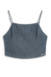 Blusa Comfort Denim Top Amarracao 1933-Lav.Dest.C/Luva