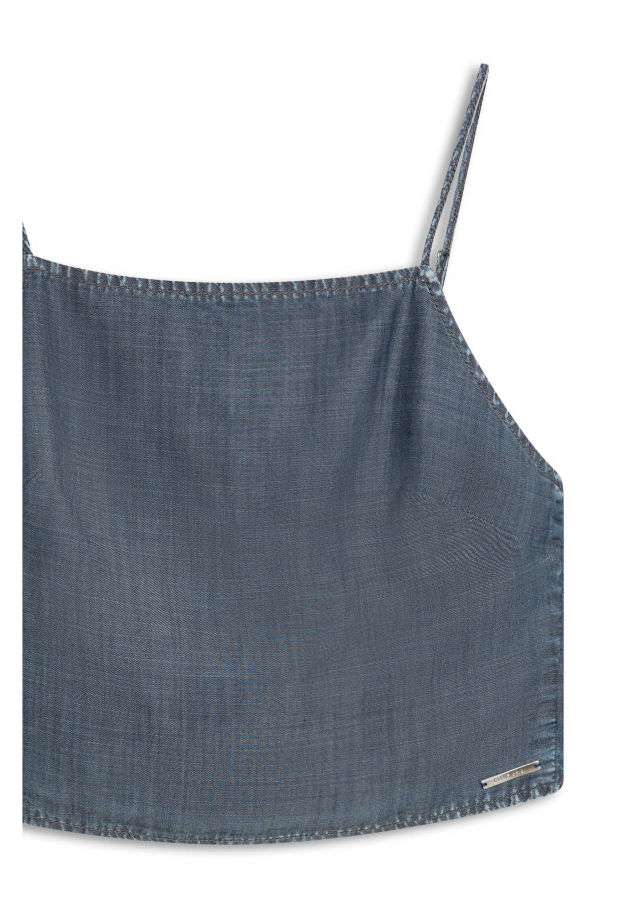 Blusa Comfort Denim Top Amarracao 1933-Lav.Dest.C/Luva