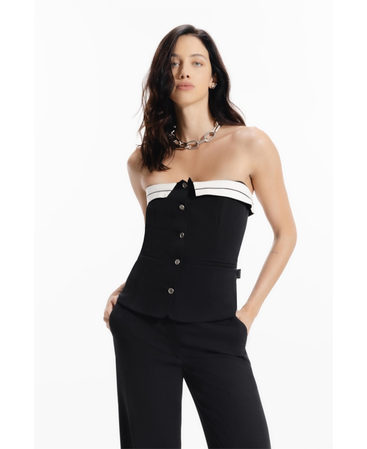 Blusa Corselet Firenze Preto