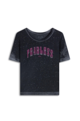 Blusa Cotton Devore Fearless Boxy Preto
