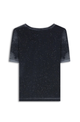 Blusa Cotton Devore Fearless Boxy Preto