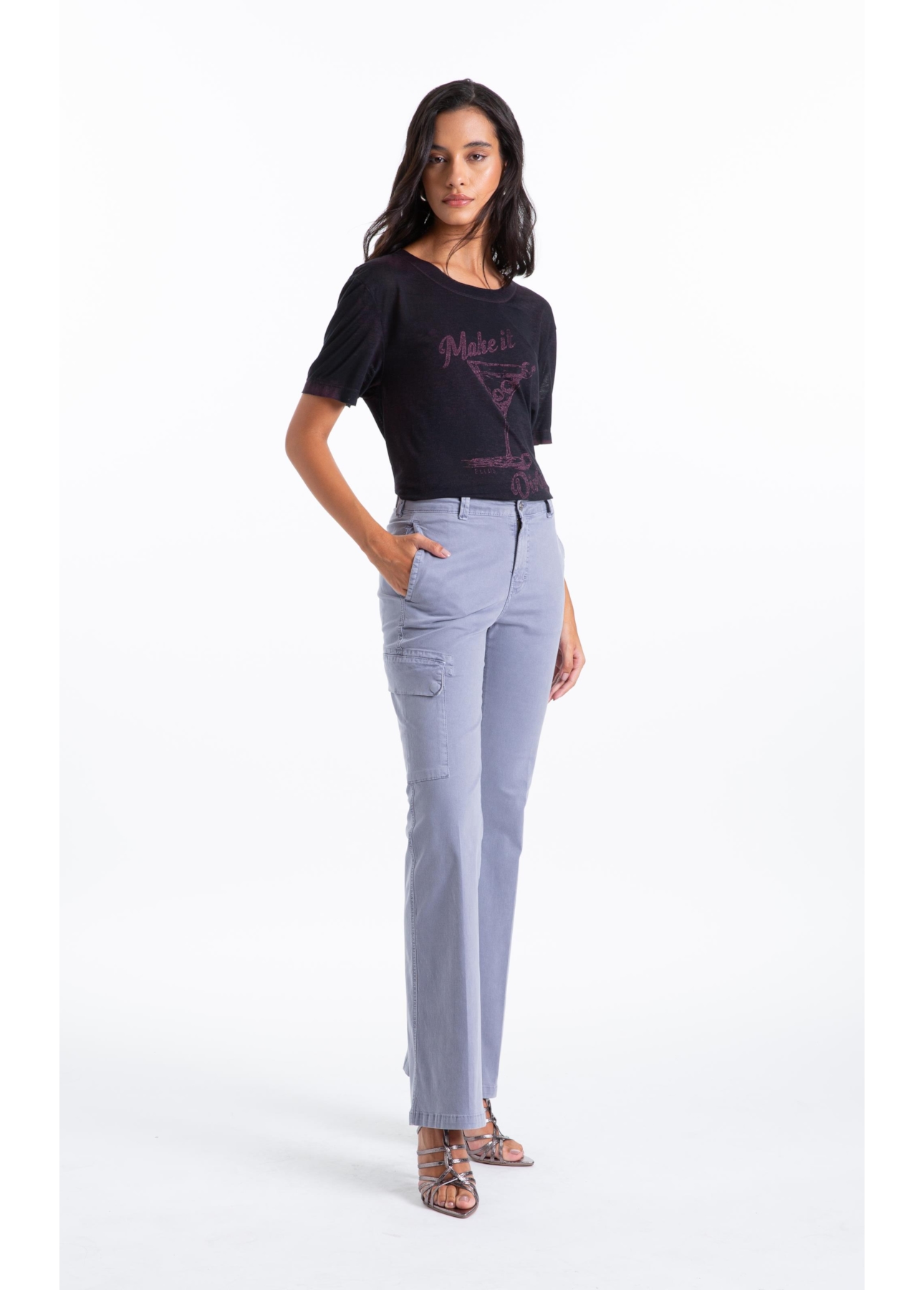Blusa Cotton Devore Make It Dirty Beringela