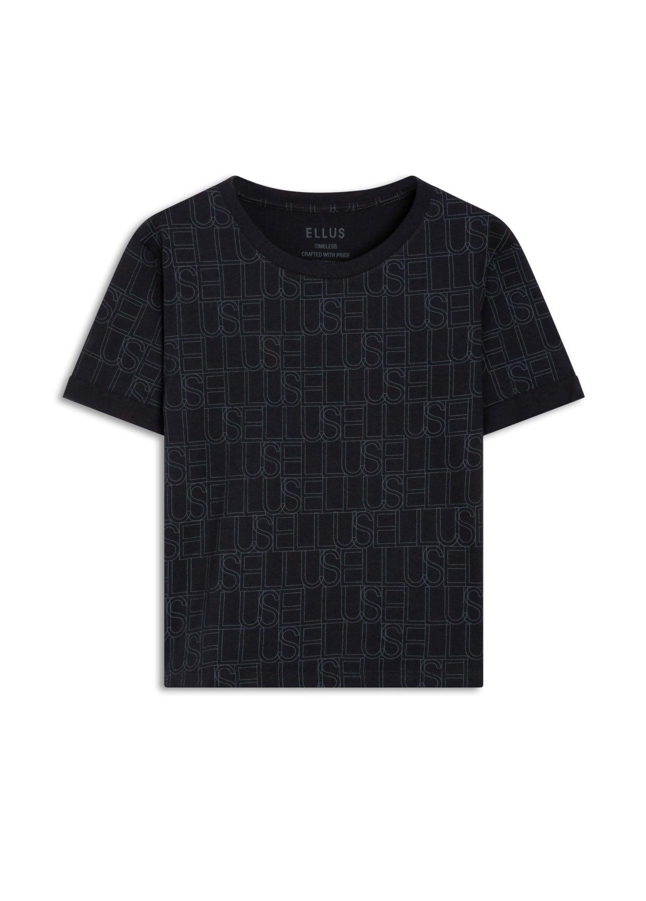 Blusa Cotton Ellus All Over Preto
