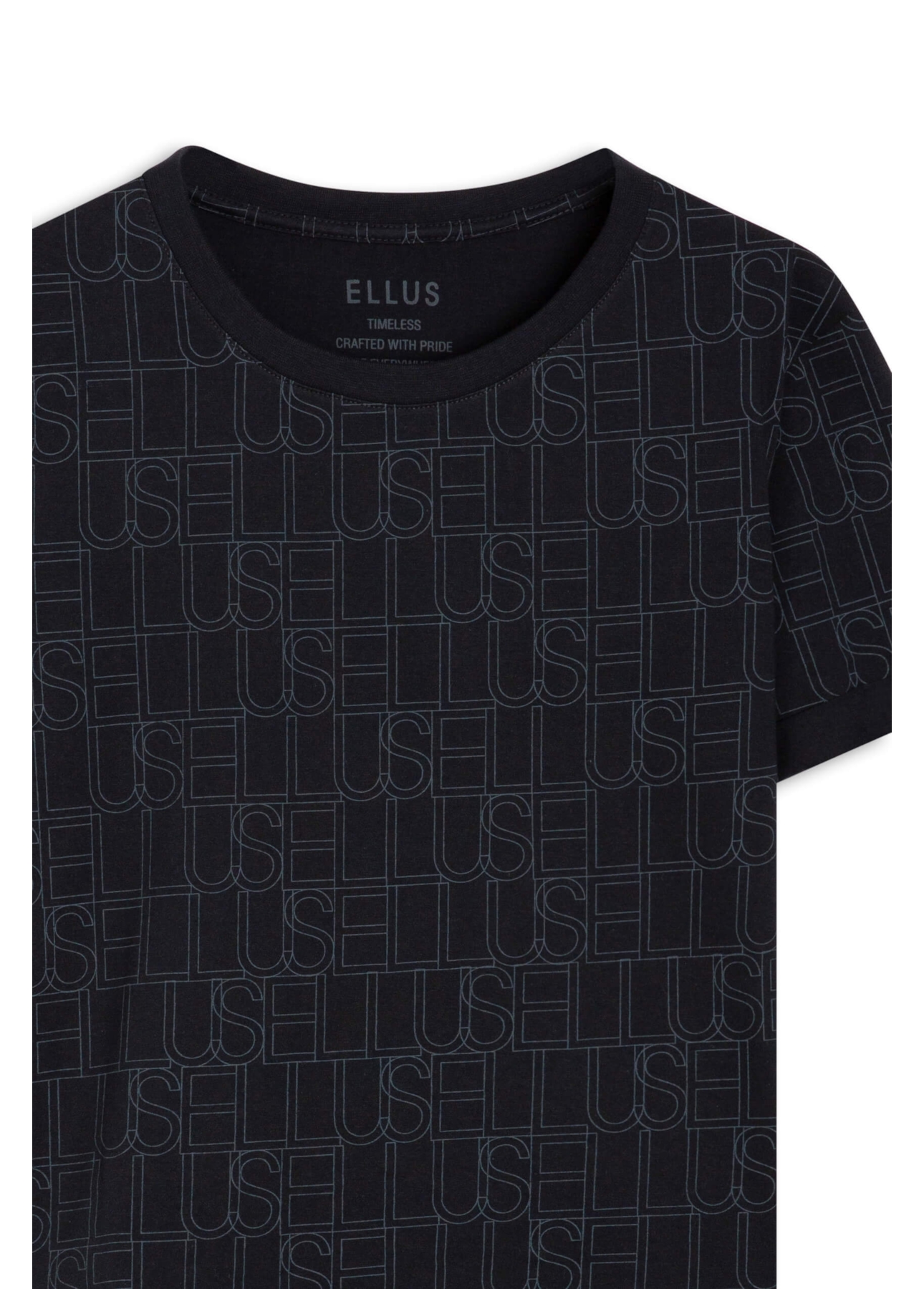 Blusa Cotton Ellus All Over Preto