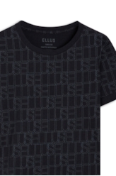 Blusa Cotton Ellus All Over Preto