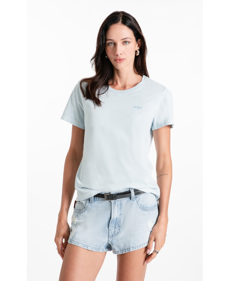 Blusa Cotton Ellus Classic Azul Claro