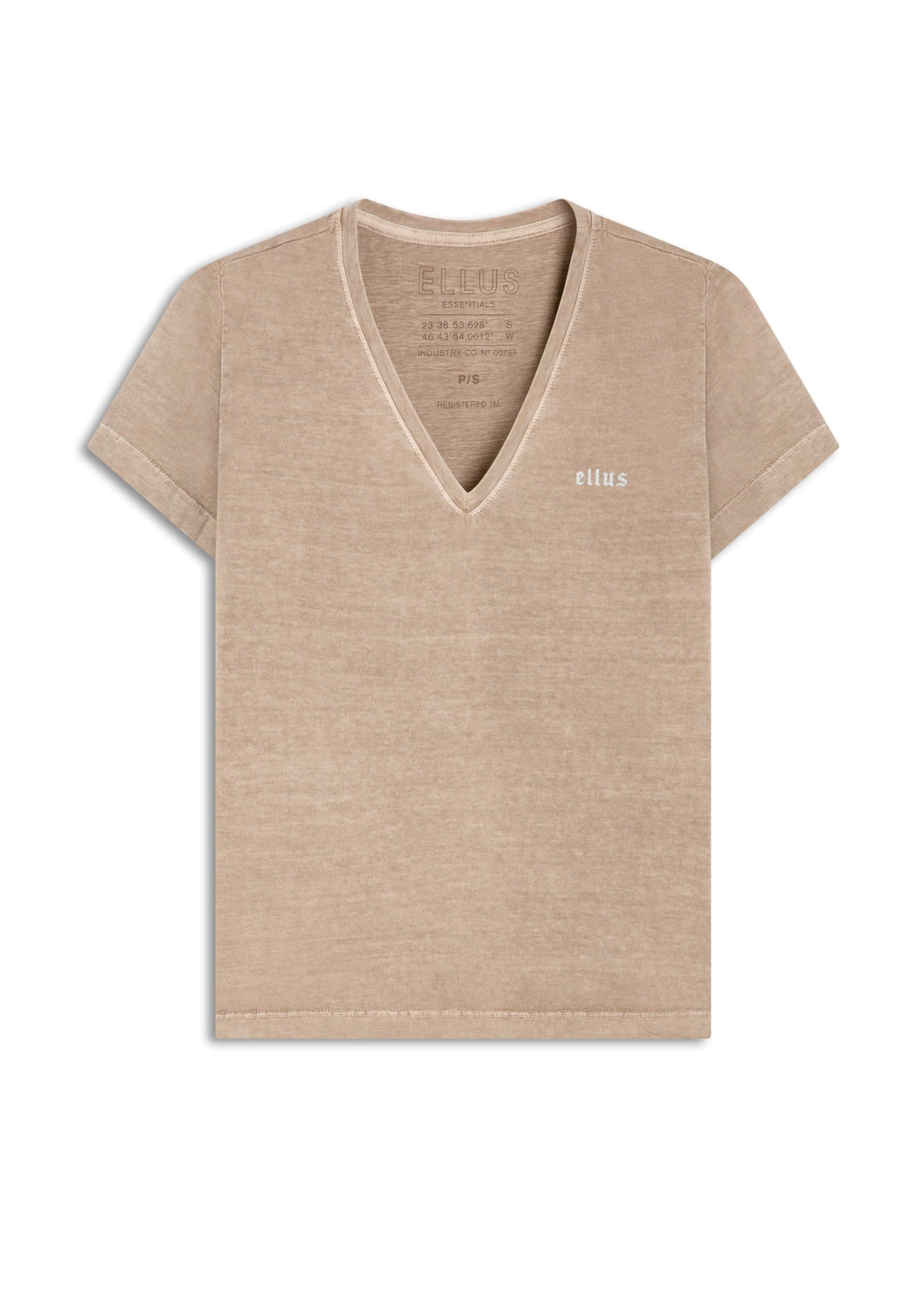 Blusa Cotton Ellus Classic Slim  Capuccino