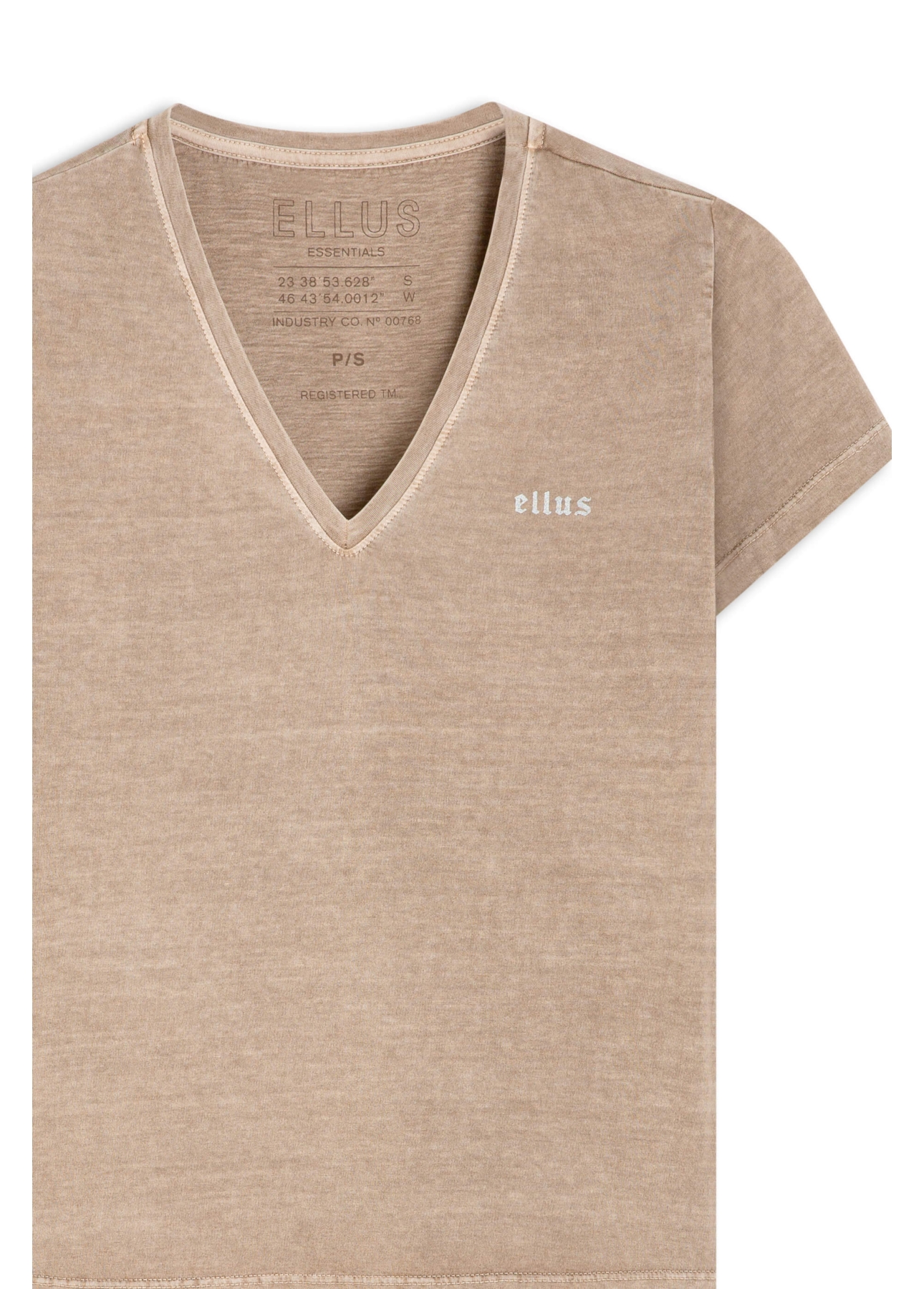 Blusa Cotton Ellus Classic Slim  Capuccino
