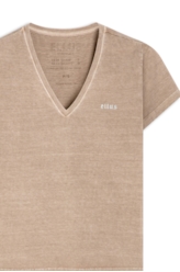 Blusa Cotton Ellus Classic Slim  Capuccino