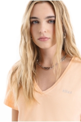 Blusa Cotton Ellus Classic Slim Pessego
