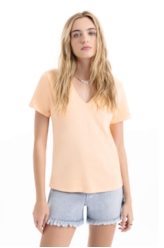 Blusa Cotton Ellus Classic Slim Pessego
