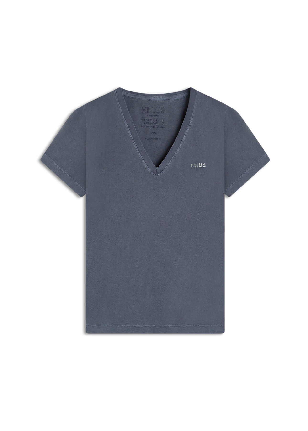 Blusa Cotton Ellus Classic Slim Purple Blue
