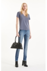 Blusa Cotton Ellus Classic Slim Purple Blue