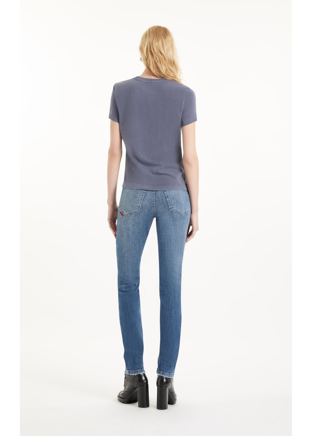 Blusa Cotton Ellus Classic Slim Purple Blue