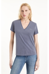 Blusa Cotton Ellus Classic Slim Purple Blue