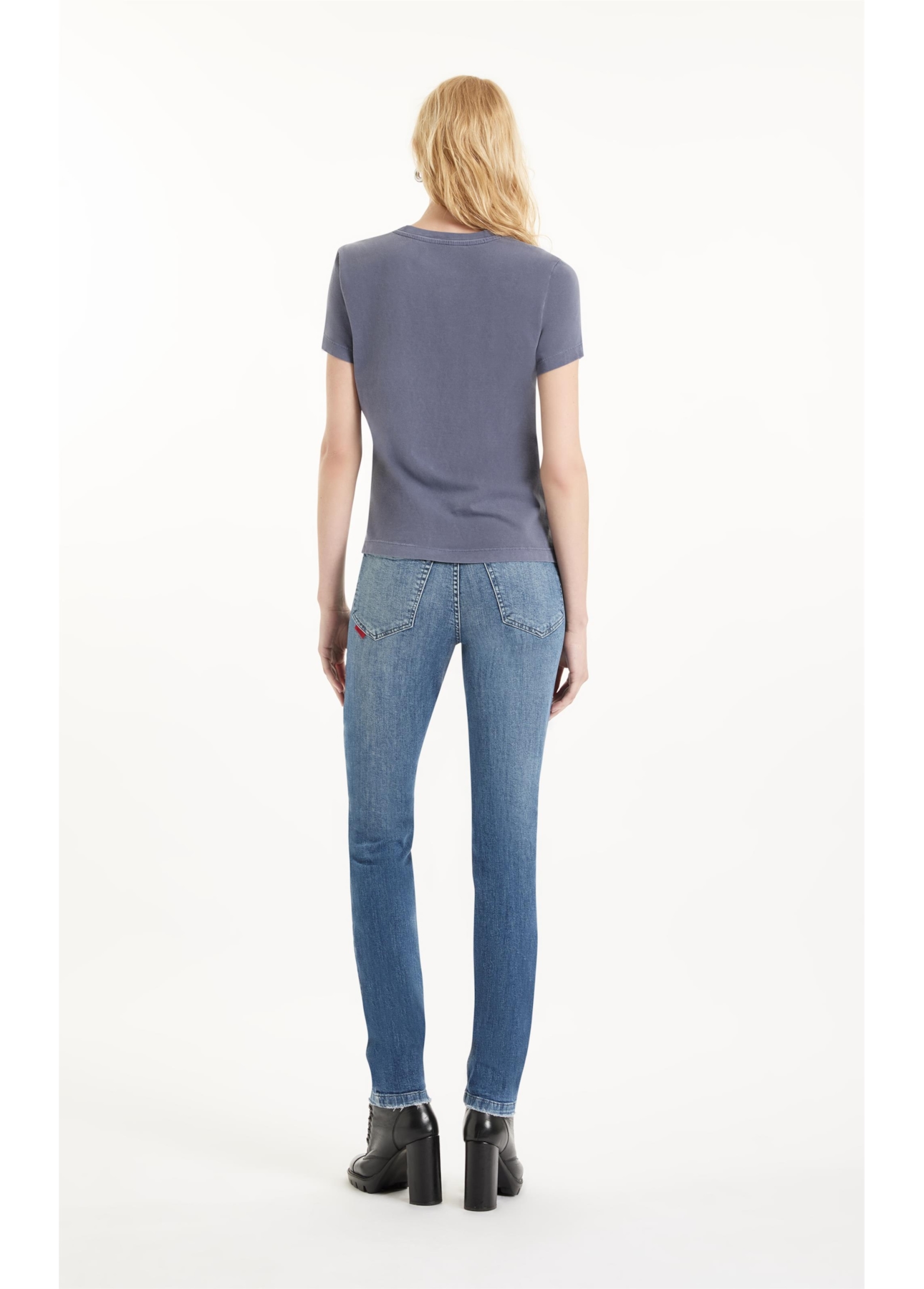 Blusa Cotton Ellus Classic Slim Purple Blue