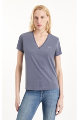 Blusa Cotton Ellus Classic Slim Purple Blue