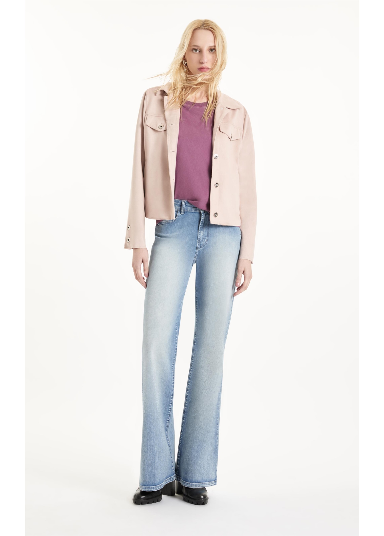 Blusa Cotton Ellus Classic Violeta