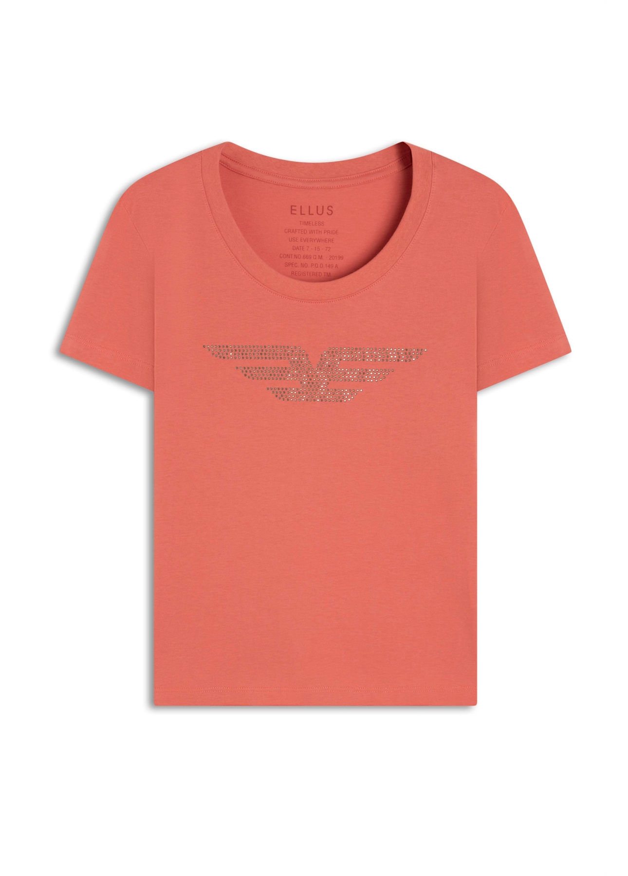 Blusa Cotton Ellus Easa Barcelona Goiaba