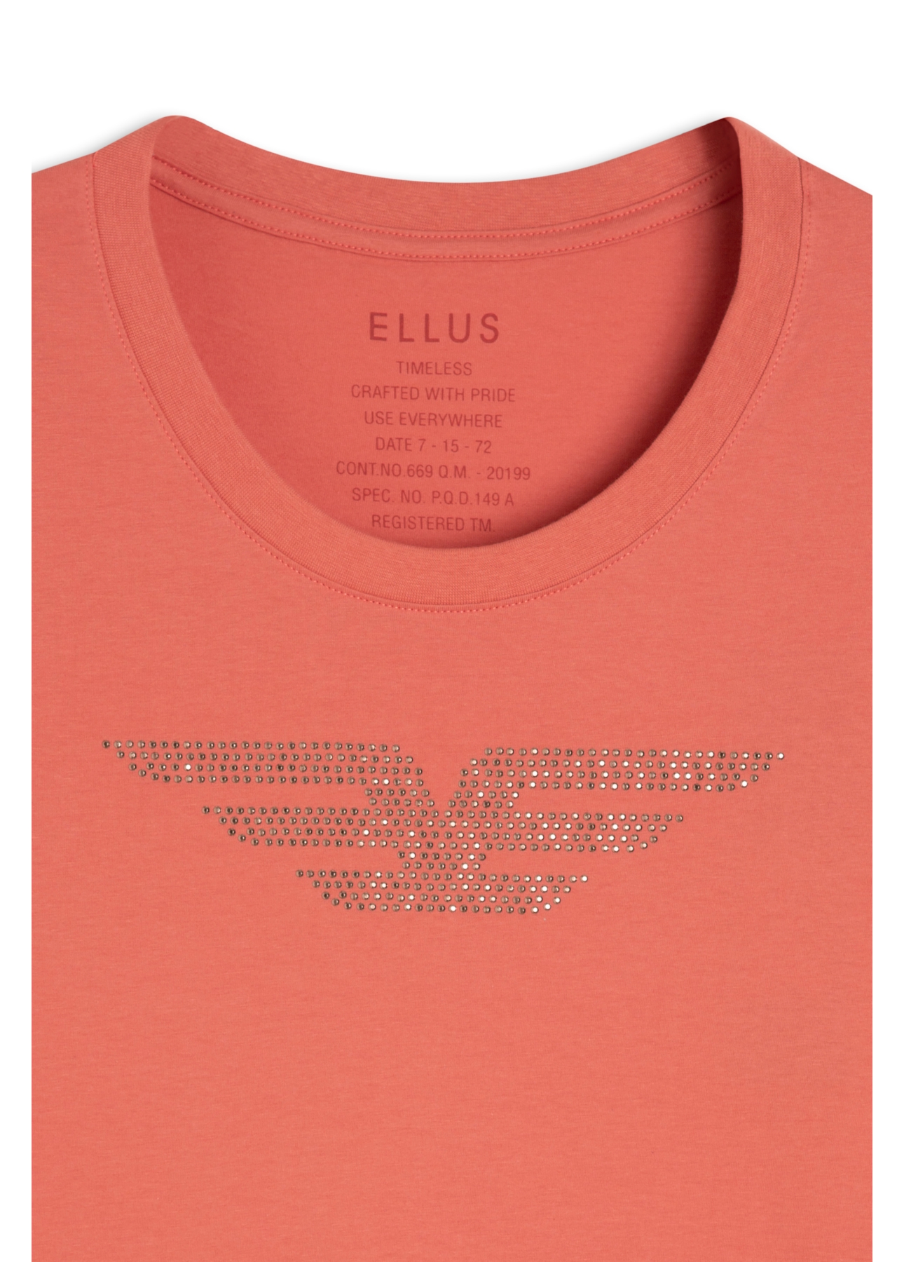 Blusa Cotton Ellus Easa Barcelona Goiaba