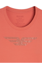 Blusa Cotton Ellus Easa Barcelona Goiaba