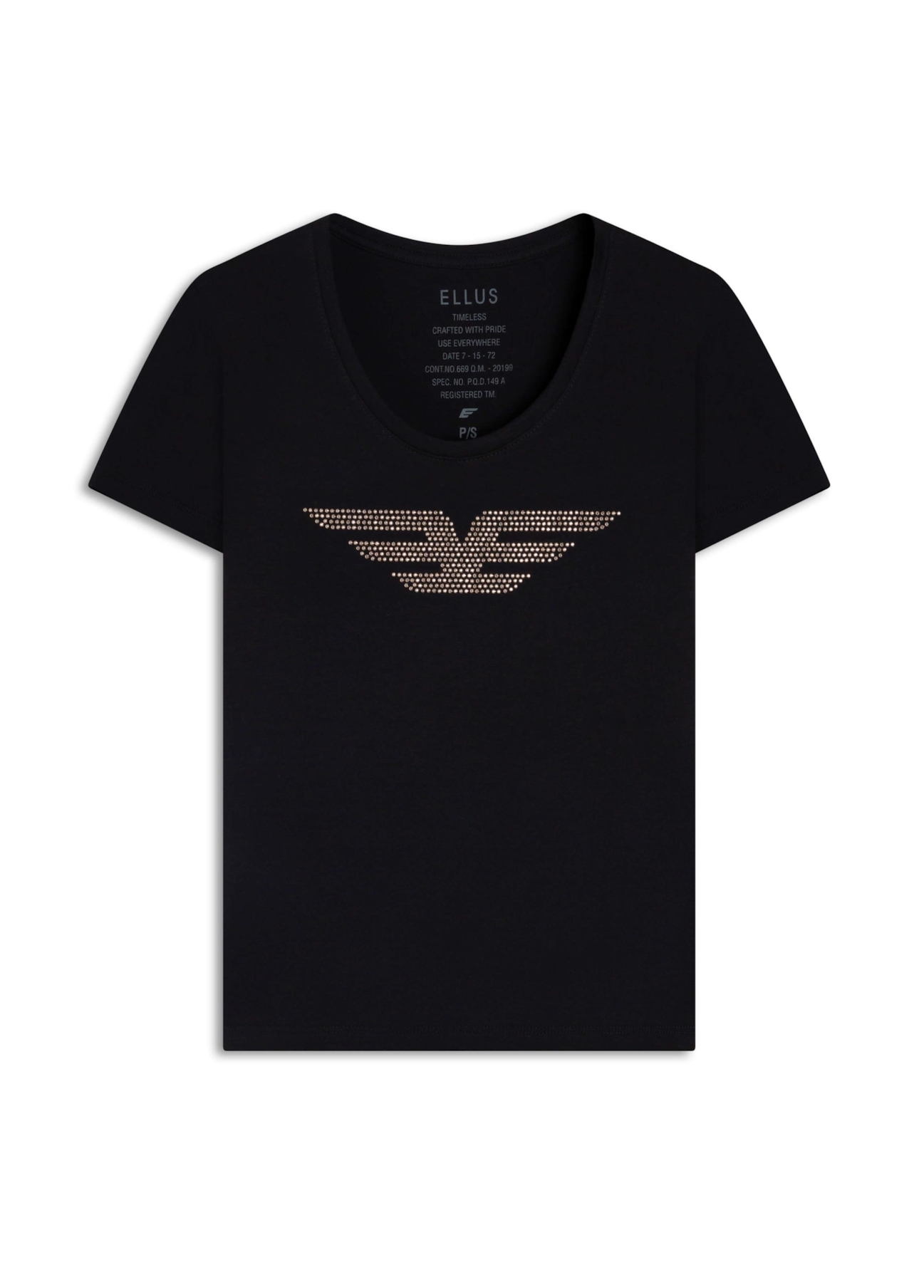 Blusa Cotton Ellus Easa Barcelona Preto