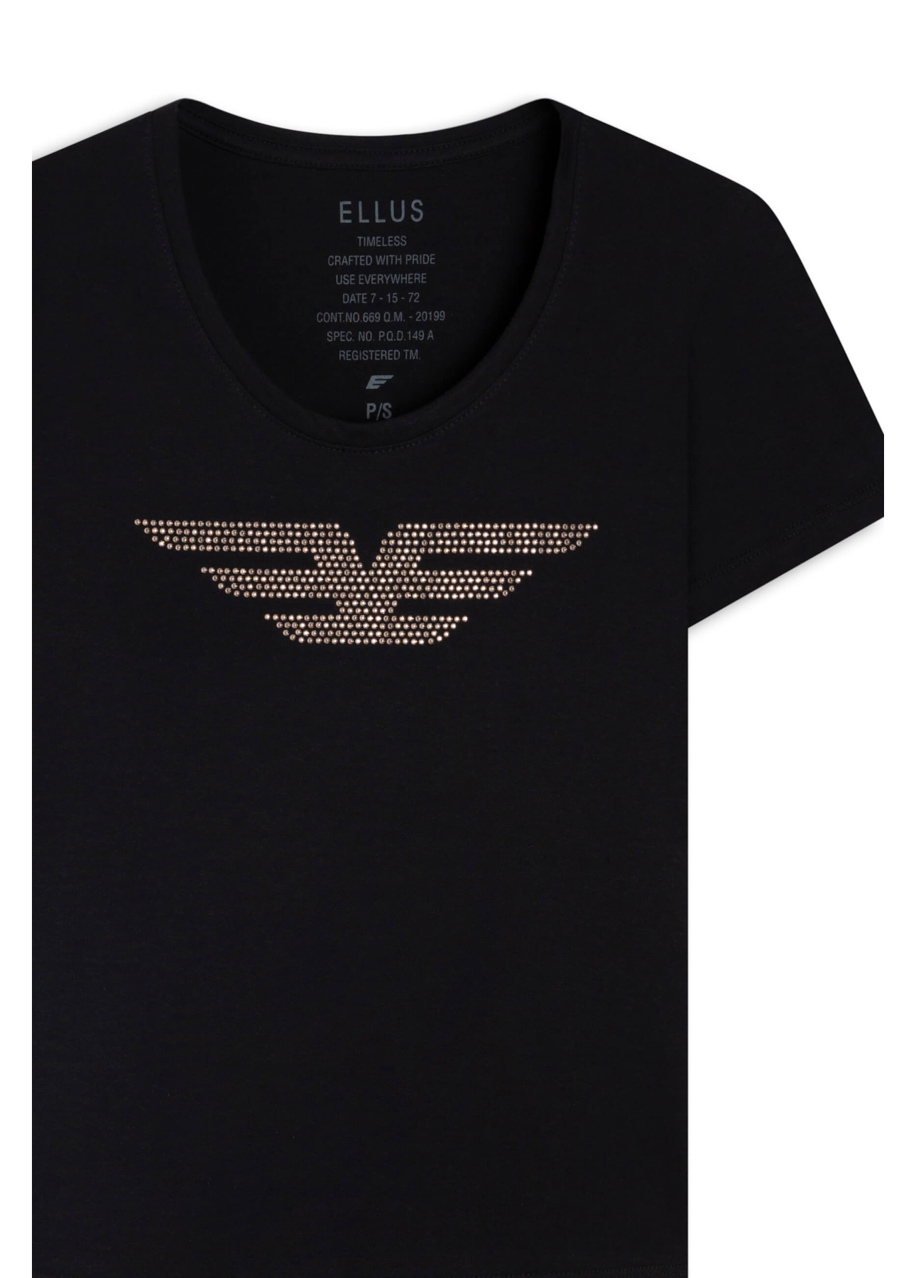 Blusa Cotton Ellus Easa Barcelona Preto