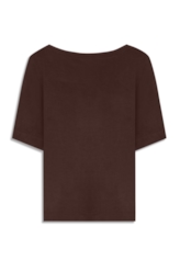 Blusa Cotton Ellus Trip Dark Brown
