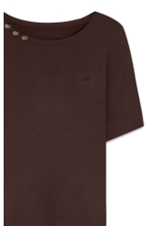 Blusa Cotton Ellus Trip Dark Brown