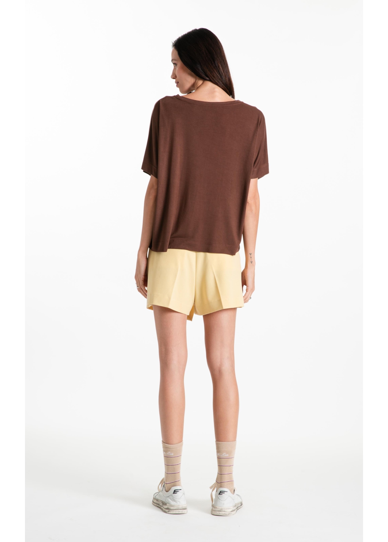 Blusa Cotton Ellus Trip Dark Brown