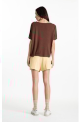 Blusa Cotton Ellus Trip Dark Brown