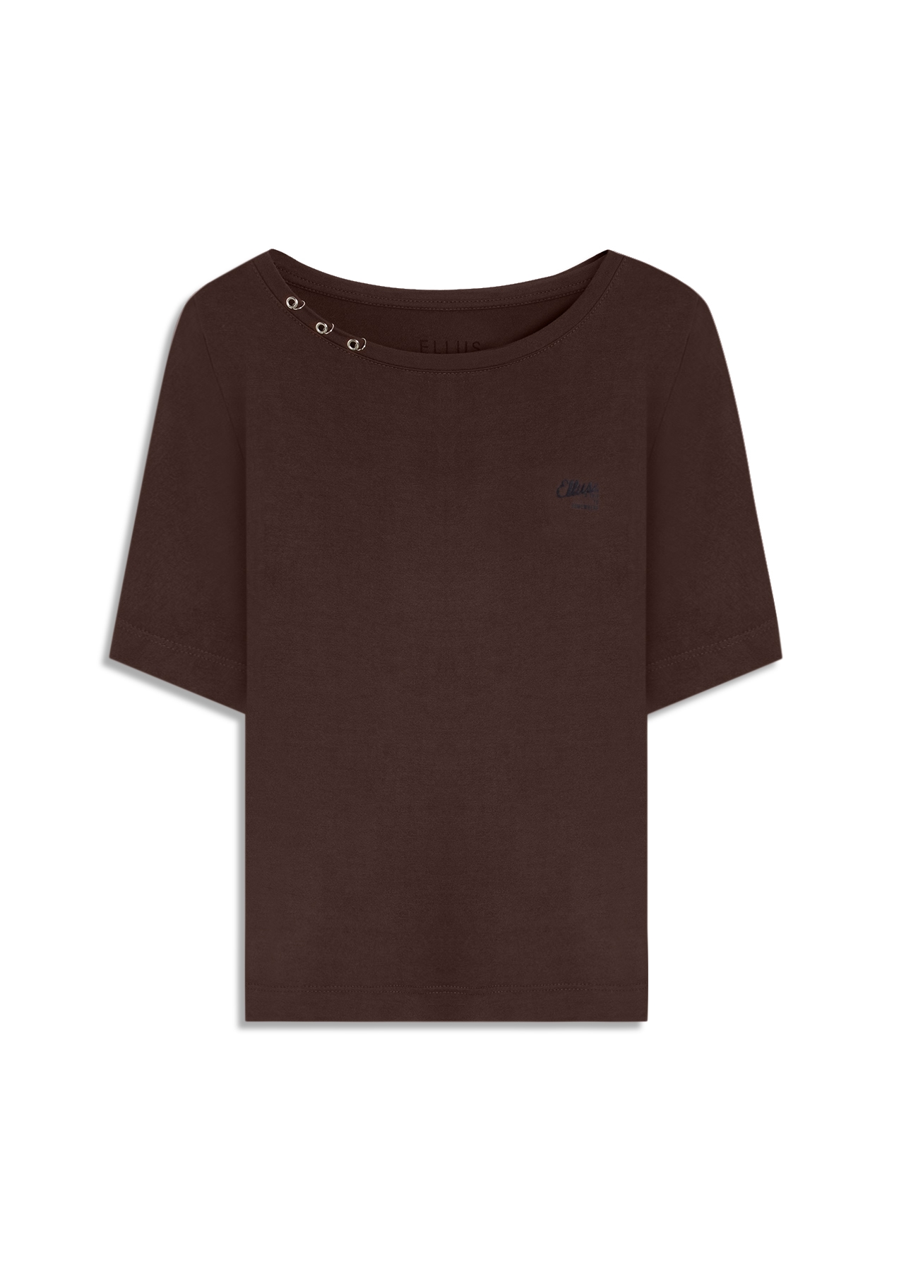 Blusa Cotton Ellus Trip Dark Brown