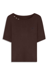 Blusa Cotton Ellus Trip Dark Brown