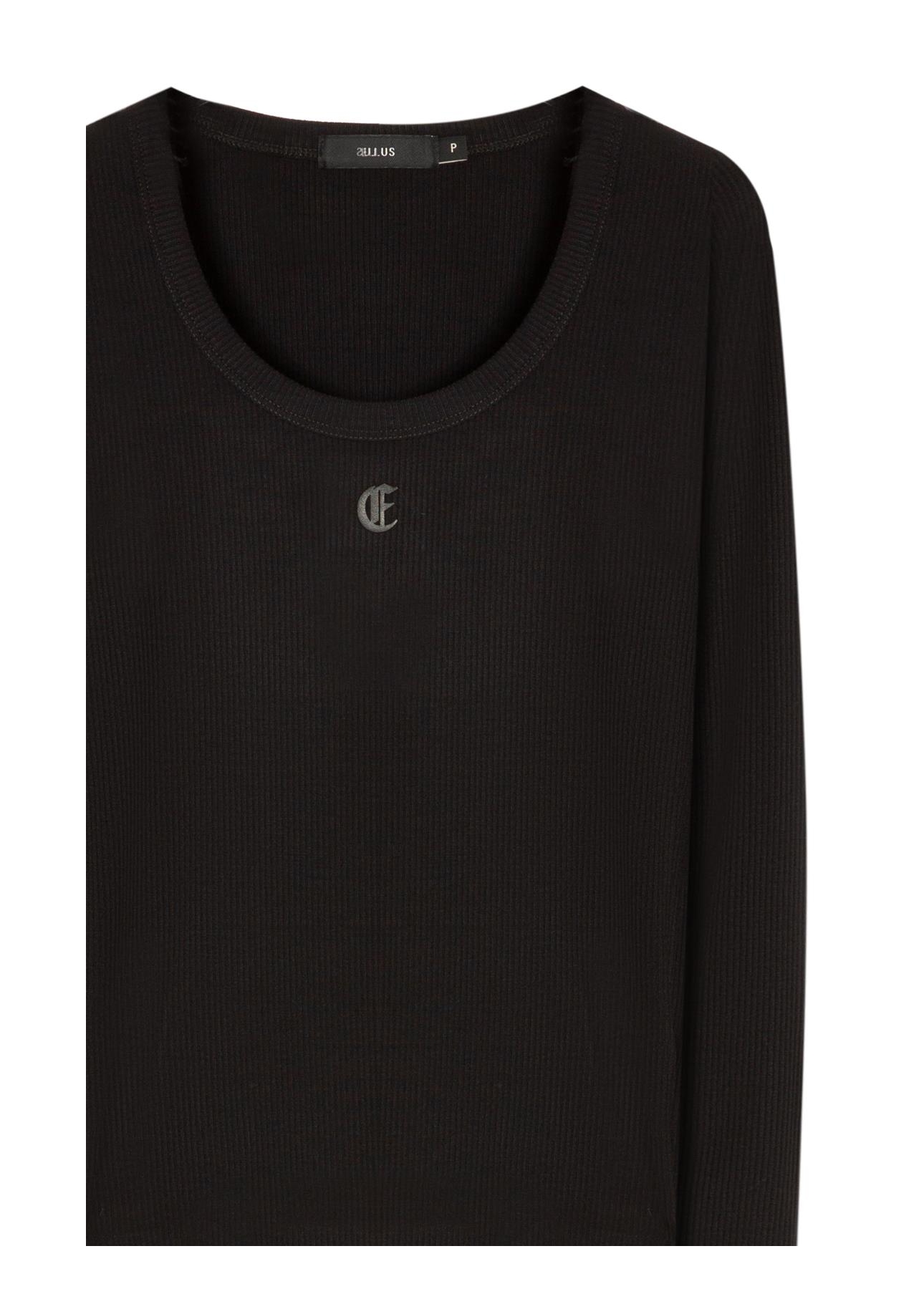 Blusa Cotton Fine Ellus Classic Slim Preto