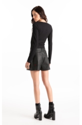 Blusa Cotton Fine Ellus Classic Slim Preto