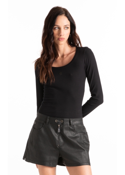 Blusa Cotton Fine Ellus Classic Slim Preto
