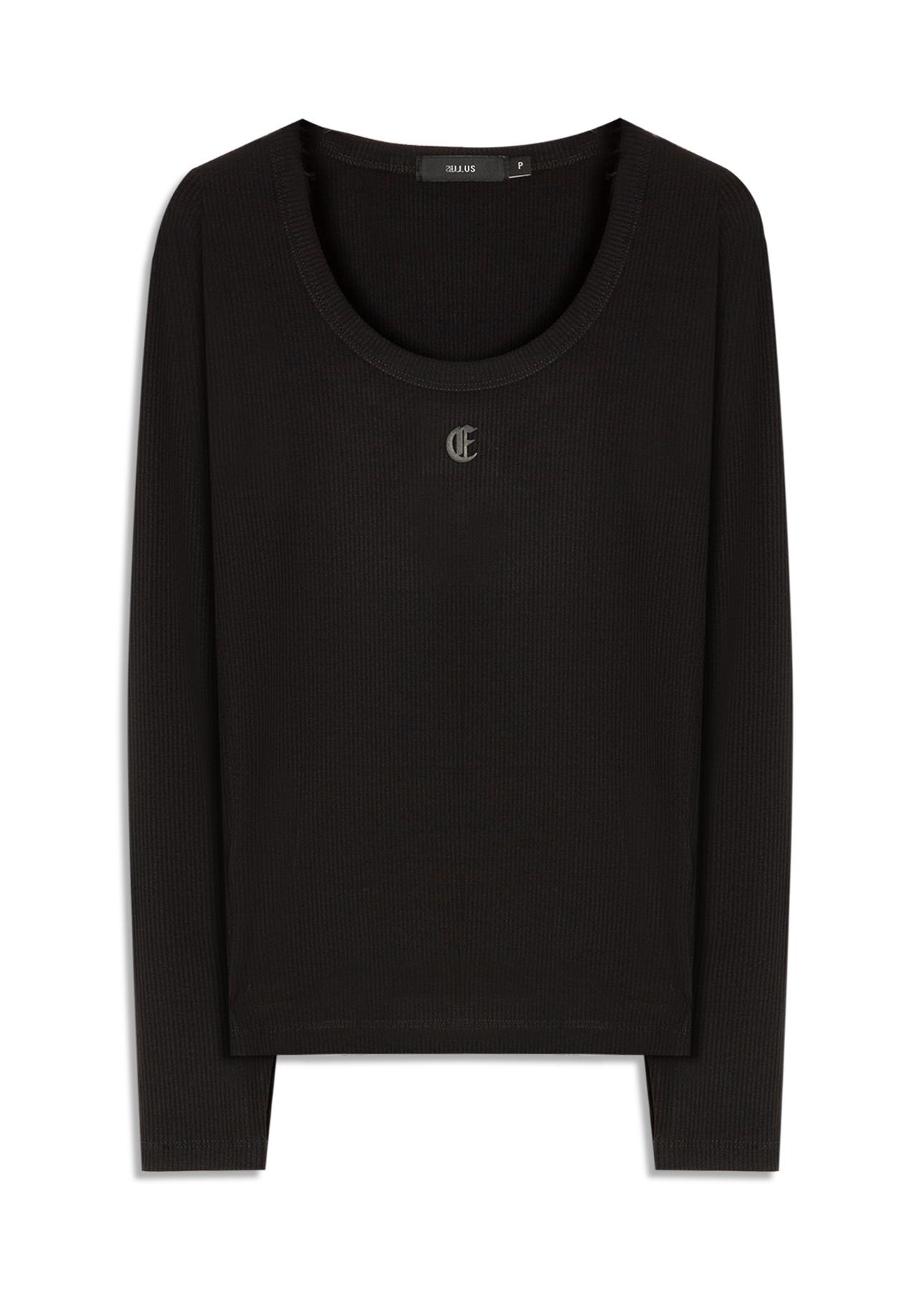 Blusa Cotton Fine Ellus Classic Slim Preto