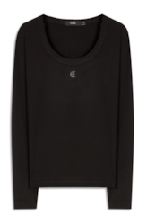 Blusa Cotton Fine Ellus Classic Slim Preto
