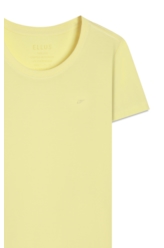 Blusa Cotton Fine Ellus Easa Classic Slim Amarelo Claro