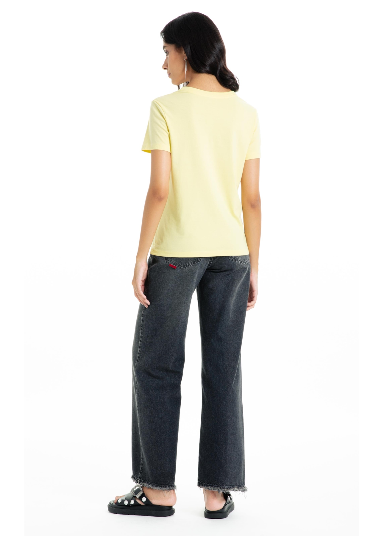 Blusa Cotton Fine Ellus Easa Classic Slim Amarelo Claro