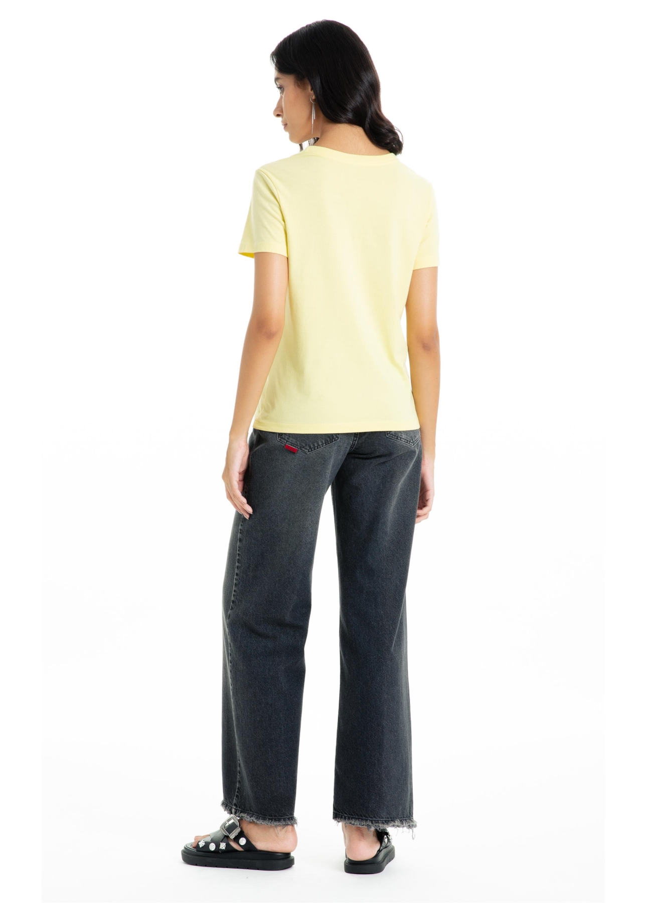 Blusa Cotton Fine Ellus Easa Classic Slim Amarelo Claro