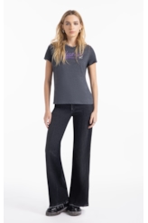 Blusa Cotton Fine New Slim  Co Chumbo Mescla